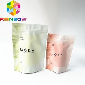 Sea Salt Packaging Stand Up Zipper Pouch Bags , Stand Up Coffee Bag 9 Colors