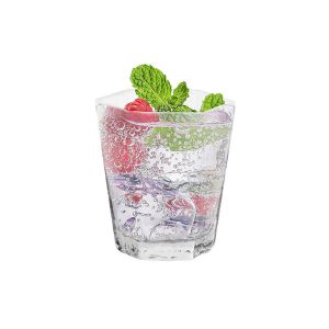 Cadmium Free 250ml Clear Crystal Hexagon Glass Cups