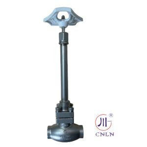 Quality DN15 Cryogenic Long Stem Manual Globe valve PTFE Valve CF8 CF3 high quality for sale