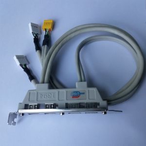 NEW High quaility 2 USB 2.0 Ports + 2 Firewire IEEE 1394 Ports Expansion Rear