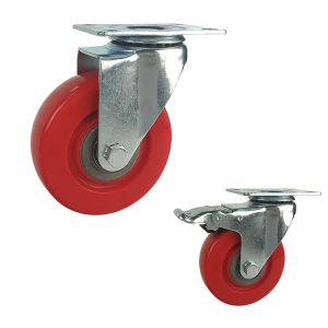 100mm Diameter 198LBS Capacity Swivel Medium Duty Casters With Covers