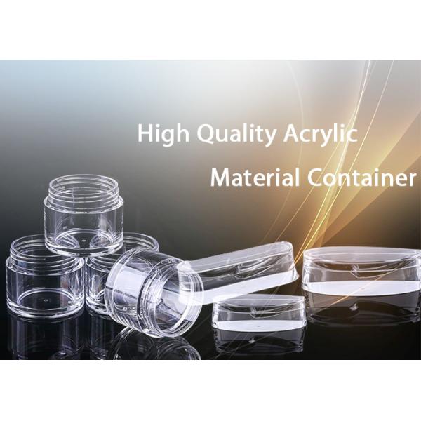Nail Powder Container Cosmetic Jars Empty Leak Proof Acrylic Jar Private Label Clear Plastic Custom LOGO Acrylic Other Cosmetic
