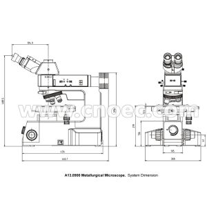Semi-Apochromatic Objective , DIC Metallurgical Optical Microscope Bright Field