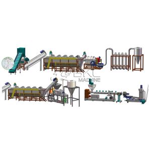 500kg/h Hard Plastic PP Daily Chemical Bottle Recycling Washing Production plant