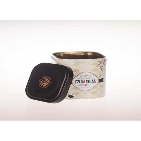 Custom Tea Tin Packaging Tinplate Material Metal Tins With Lids Artwork Printing