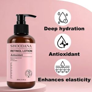 Vegan Herbal Body Lotion with Vitamin C Collagen Retinol Moisturizing Cream for