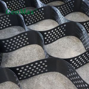 Eco Friendly HDPE Geocell 250mm Height 356mm Welding Space For Pier Railways