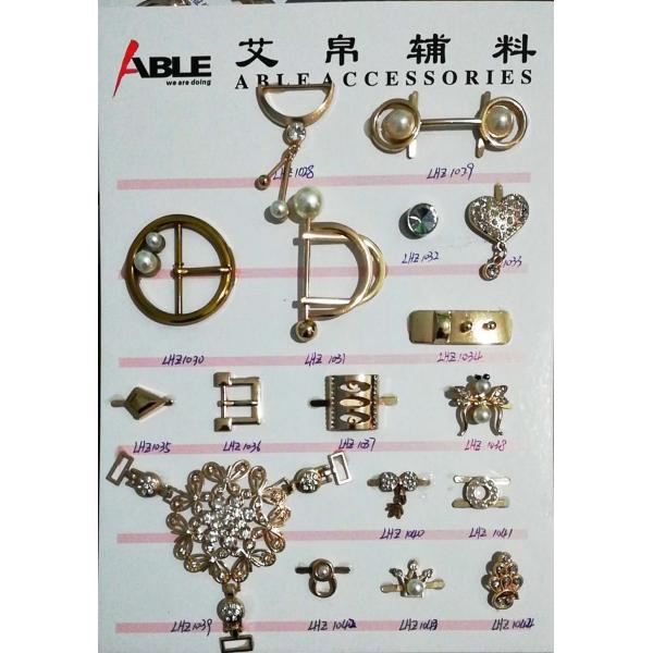 Buy Metal rhinestone Buckles Shoe Buckles footwear decoration Footwear Accessories Buckles at wholesale prices