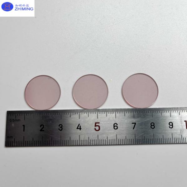 Titanium Sapphire Crystal Optical Windows High Hardness Customized Size Excellent Transparency For Optical Purpose