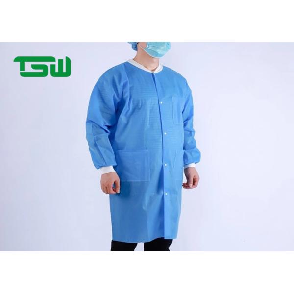 Buy AAMI Levels Liquid Repellent 75gsm SMS Disposable Lab Coat at wholesale prices