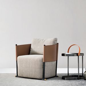 Living Room Single Seater Armchair Home Furniture Accent Grey 70x72x68cm