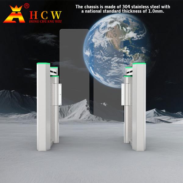 HCW Automatic Turnstile Gate with 30-40 Passages/Minute Throughput 10mm