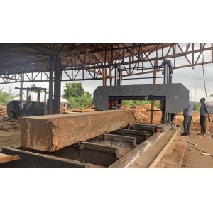 80HP Diesel Large Bandsaw Mill 2500mm Automatic Saw Mill Machine