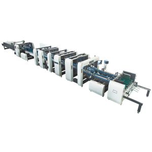 55KW Cardboard Folder Gluer Machine 420mm-1700mm Box Folder Gluer