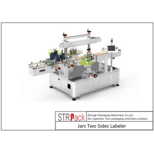 Two Sides Jar Labeling Machine Self Adhesive Sticker