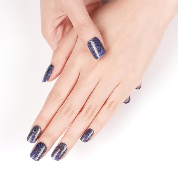 New Product semi-cured gel strips hot selling Chameleon Gel nail stickers