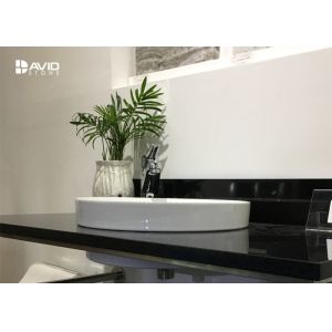 Nero Assoluto Polished Granite Vanity Countertops Bacteria Resistance Hard