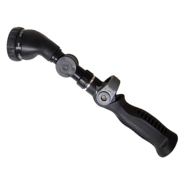 Buy Thumb Control Metal 8-Function Spray Nozzle With Adjustable Angle 3/4" Female X Male Thread at wholesale prices