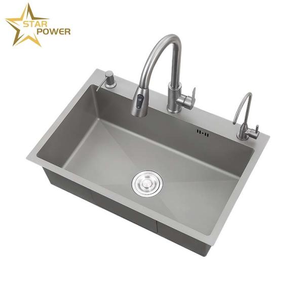 Buy 304 Handmade Sink for 1100x1100mm Floor Space at wholesale prices