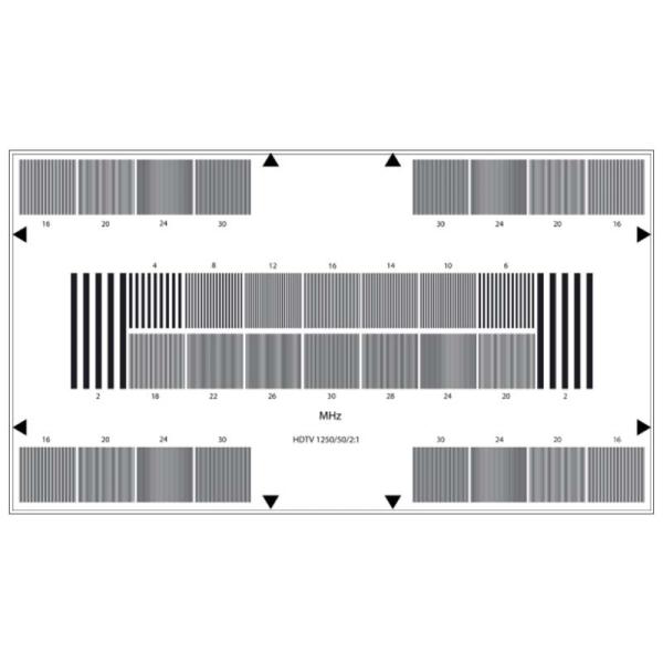 Buy Reflective HDTV Camera Resolution Test Chart Sineimage YE0225 800W at wholesale prices