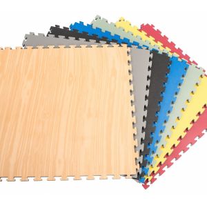 Quality Wood Design 1*1m 30mm Reversible Gym Foam Mat Squares for sale