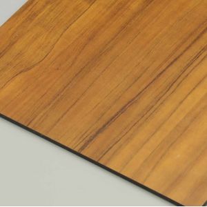 China Teak Aluminum Alloy Wood Finish Acp Sheets 0.3CM Aluminium Pvdf Coating on sale
