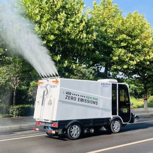 Pure Electric Four Wheel Multifunctional Sweeper With Large Capacity Dustbin