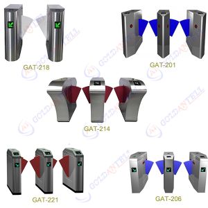 Security Turnstile Gate with 0.2s Barrier Open/Close Time RS-232 and RS485