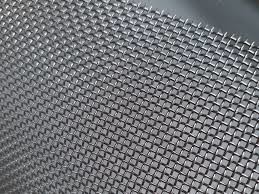 Window Mesh Stainless Steel Security Screen PVC Coated Flat Surface Multi -