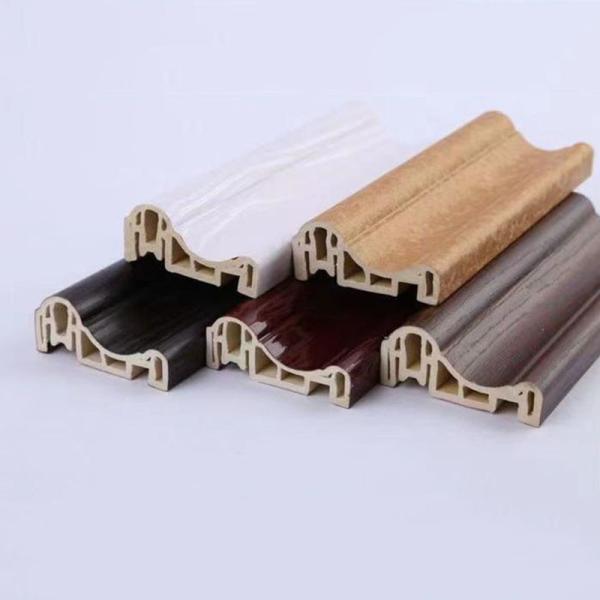 Polyvinyl Chloride Plastic Coated PVC Skirting Board Peel Resistance