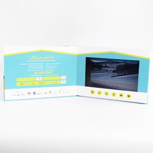 2GB Memory LCD Video Greeting Card UV Print With10 Buttons Function
