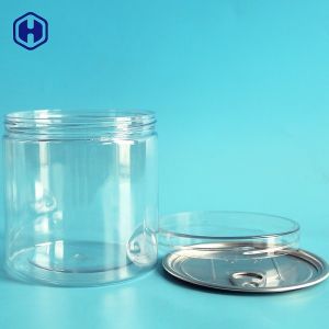 Customized Aluminium Lid 740ML 24OZ Clear Plastic Cans