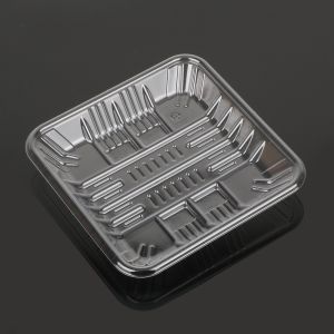 OEM ODM Square Disposable 14*14*2cm Plastic Meat Packaging