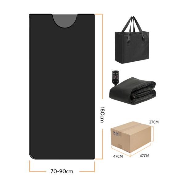 Fitkang High-End PU Portable Sauna Blanket with Remote Handle Control for SPA