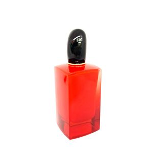 China 100ml Exquisite Red Infatuation Perfume Bottle Glass Bottle Spray Sub Bottle Perfume Packaging Empty Bottle on sale
