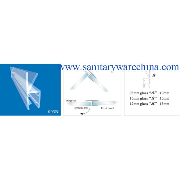 Sealing Strips/waterproof strips/shower door seals/PVC Seal 003B