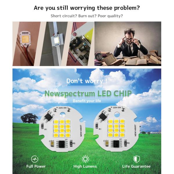 No Flicker Cob Chip On Board AC 220V 6000K Cob Led Driver Ic