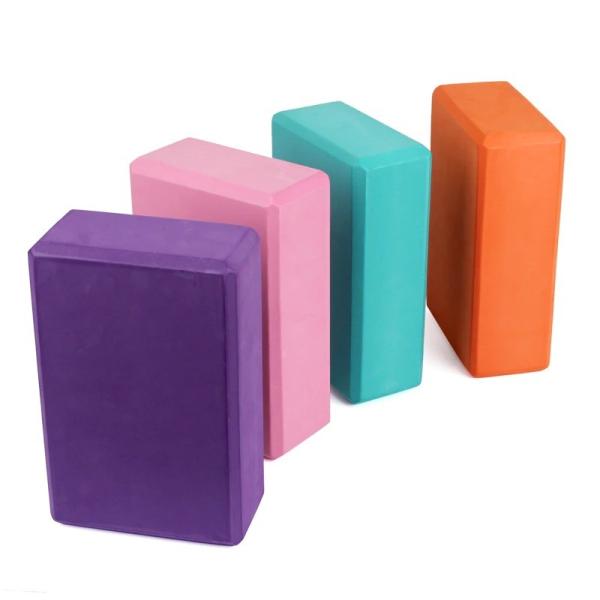 Customized Yoga Exercise Blocks EVA Foam Yoga Blocks Stretching Aid Gym Pilates