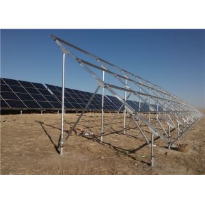 Photovoltaic Solar Stent Solar Panel Mounting Brackets , Pipe Standard Metal