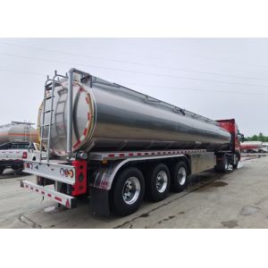 3 BPW Axles 36000 Liters Stainless Steel Oil Tank Trailer