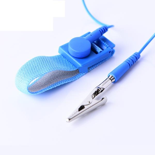 Wireless Anti Static ESD Wrist Strap Cable Metal Wrist Band With PVC