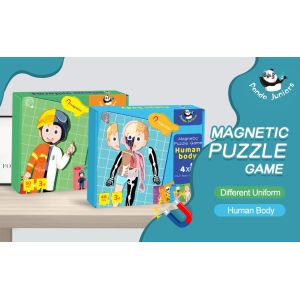 ASTM963-17 48pcs Magnetic Human Body Puzzle For Preschoolers