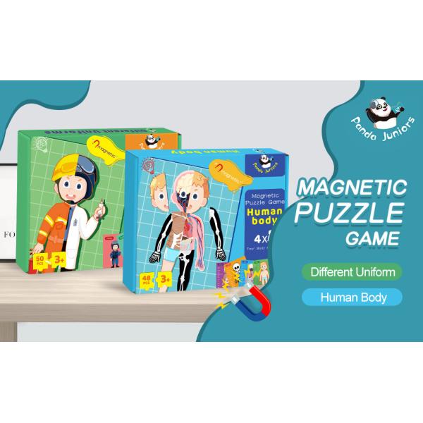 Buy ASTM963-17 48pcs Magnetic Human Body Puzzle For Preschoolers at wholesale prices