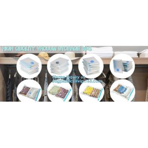 PA plastic clothes quilt space save zipper compression bags, space saver vacuum