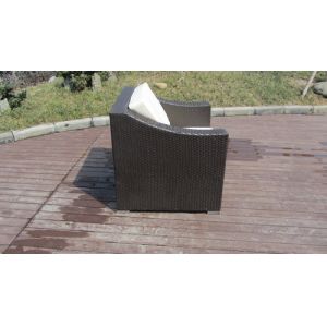 4pcs PE rattan pool furntiure
