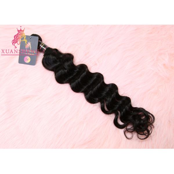 Raw Indian Virgin Human Hair Malaysian Wave Extensions No Shedding And No Tangle