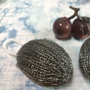 The Latest 410 Cleaning Kitchen Product Hangable Stainless Steel Wool Scourer