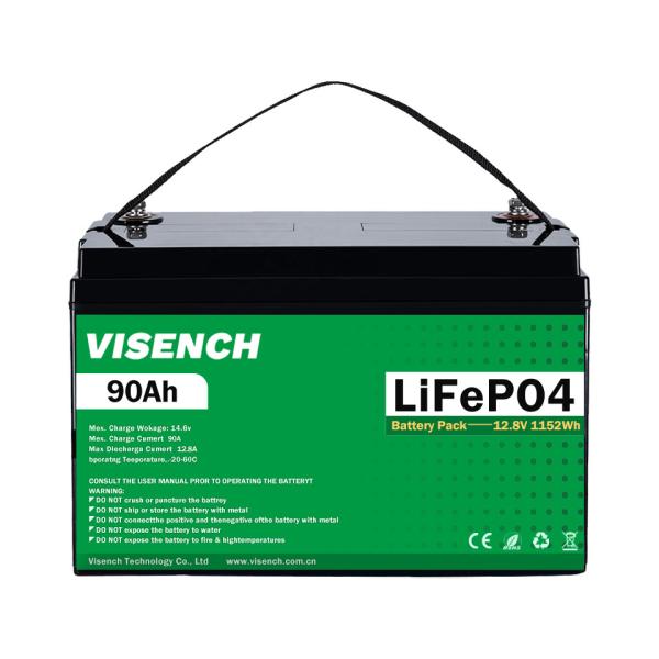 Visench Deep Cycle Storage Energy System 12V 70Ah Lifepo4 Rechargeable Lithium