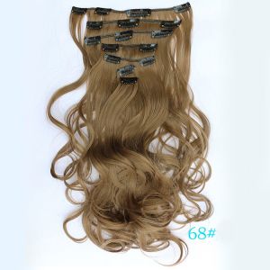 Remy Weft 5A Synthetic Clip In Hair Extensions For Whtie Women 90 Gram - 120