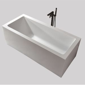 Indoor Acrylic Drop In Bathtubs Deep Undermount Soaking Tub Oversize For Adults